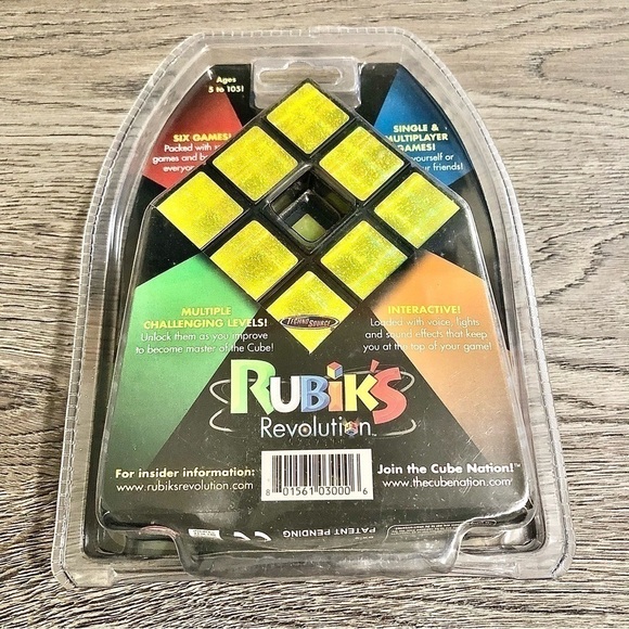 RUBIK'S Cube Revolution No.3000 w/6 Electronic Games - Speed Games, Brain Teaser - Picture 1 of 3